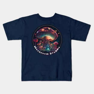 Mushroom Trippy Art Gifts Kids T-Shirt